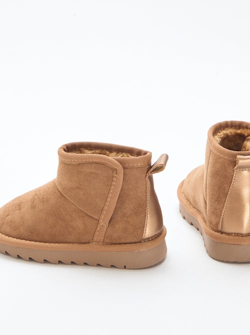 Botins estilo sueco em nobuck - Kiabi