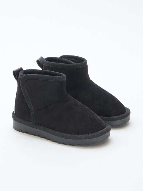 Botins estilo sueco em nobuck - Kiabi