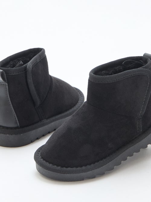 Botins estilo sueco em nobuck - Kiabi