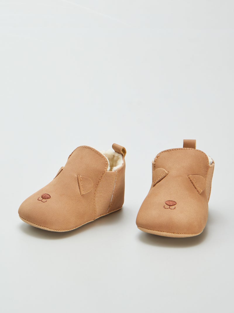 Botins forrados com animais CASTANHO - Kiabi