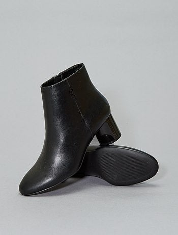 Botins lisos em verniz - Kiabi