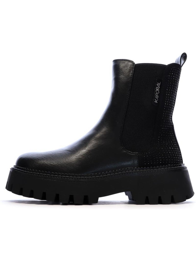 Botins pretos kaporal crissy para mulher Preto - Kiabi