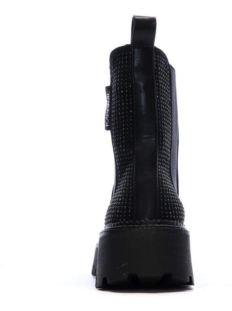 Botins pretos kaporal crissy para mulher Preto - Kiabi
