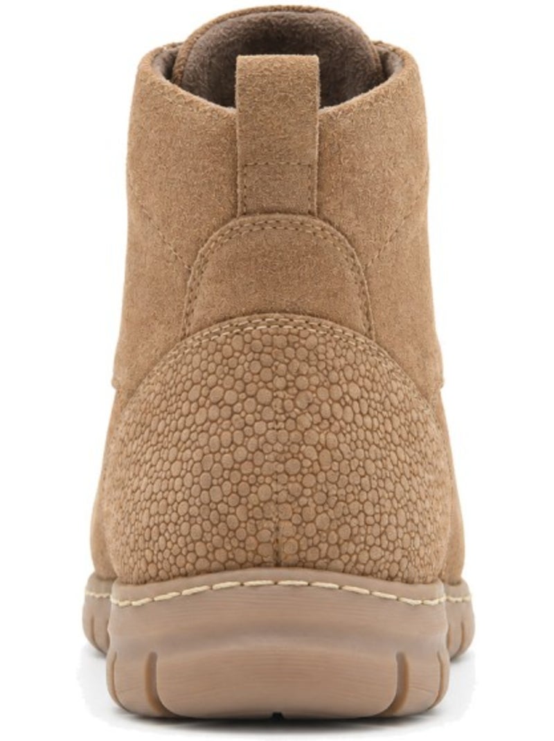 Botins rasos couro natural purapiel Castanho - Kiabi