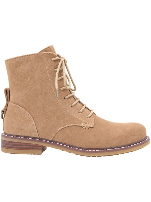 Botins rasos couro natural purapiel - Kiabi Botins rasos couro natural purapiel - Kiabi