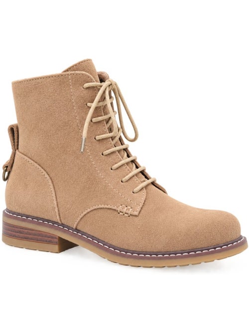 Botins rasos couro natural purapiel - Kiabi Botins rasos couro natural purapiel - Kiabi