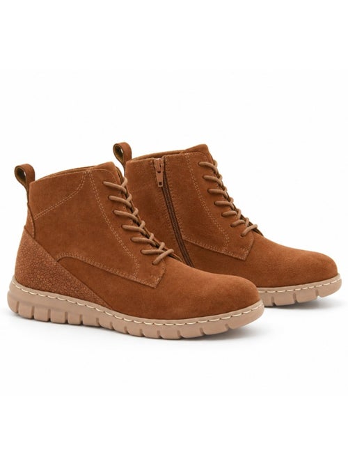 Botins rasos couro natural purapiel - Kiabi Botins rasos couro natural purapiel - Kiabi