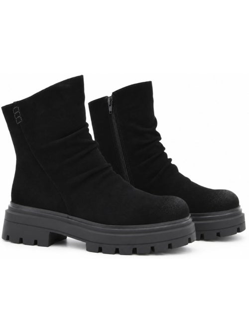Botins rasos couro natural purapiel - Kiabi Botins rasos couro natural purapiel - Kiabi
