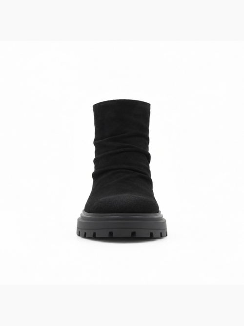 Botins rasos couro natural purapiel - Kiabi Botins rasos couro natural purapiel - Kiabi