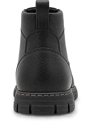 Botins rasos couro natural purapiel