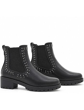 Botins rasos material sintético montevita