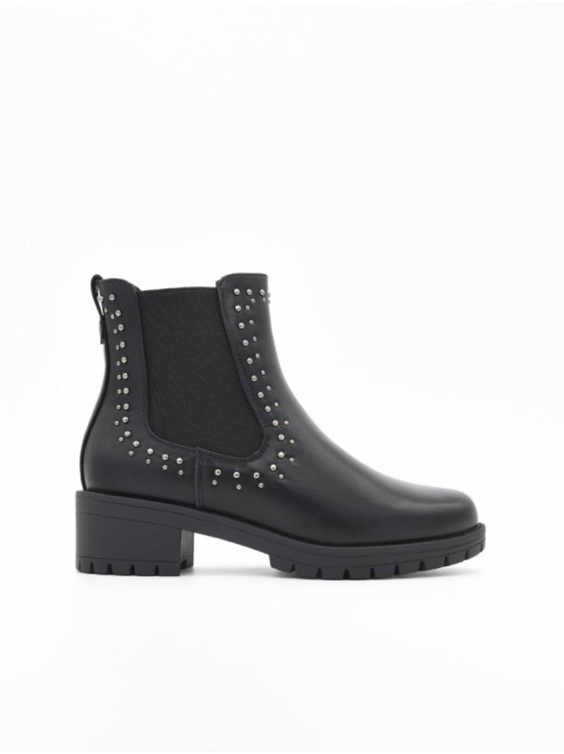 Botins rasos material sintético montevita Preto - Kiabi