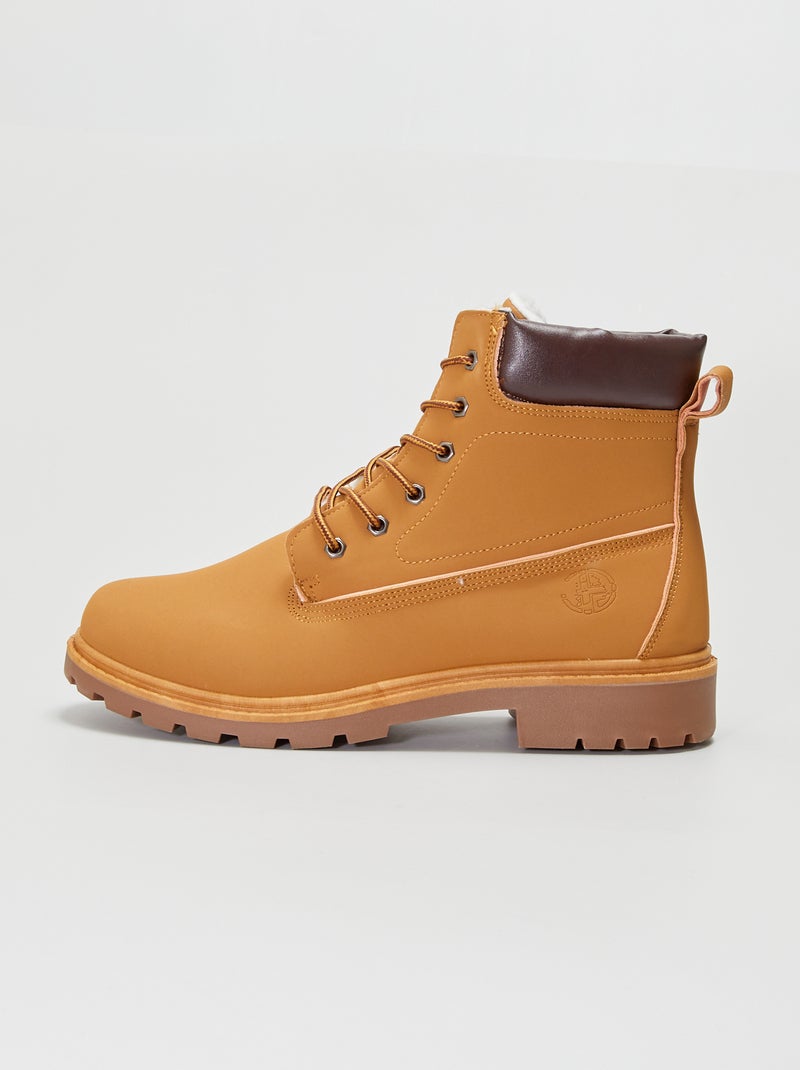 Botins tipo montanha Camel - Kiabi