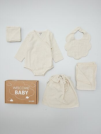 Box de nascimento 'Welcome Baby' - 5 peças