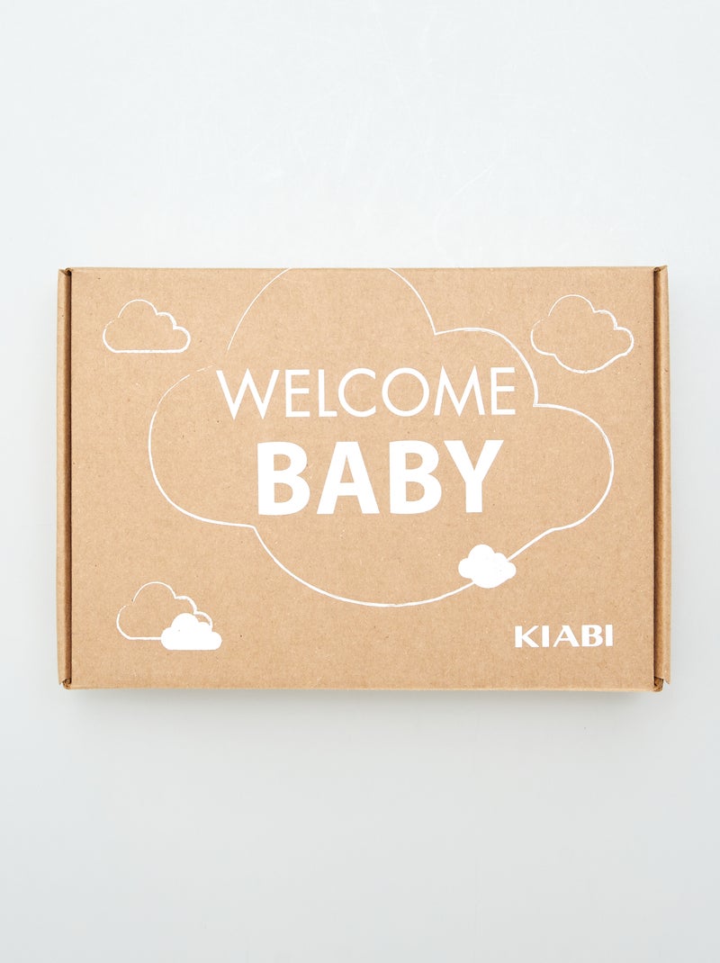 Box de nascimento 'Welcome Baby' - 5 peças CINZA - Kiabi