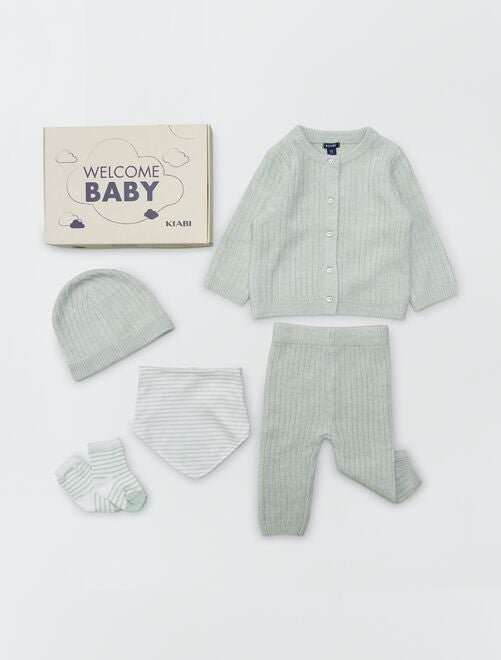 Box de nascimento 'Welcome Baby' 5 peças - Unissexo - Kiabi