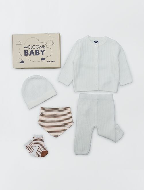 Box de nascimento 'Welcome Baby' 5 peças - Unissexo - Kiabi