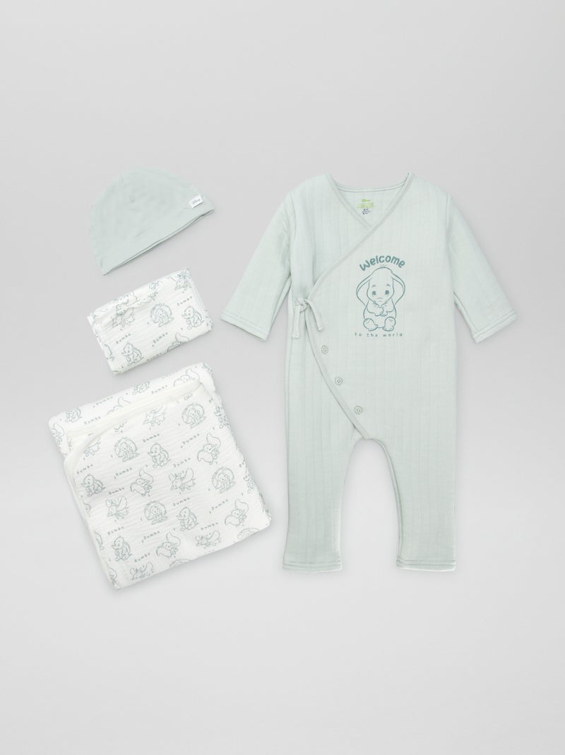 Box de nascimento 'Welcome Baby' 'Disney' - 4 peças VERDE - Kiabi