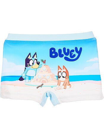 Boxer de banho bluey azul menino | licença oficial