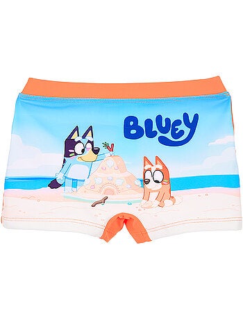 Boxer de banho bluey laranja menino | licença oficial