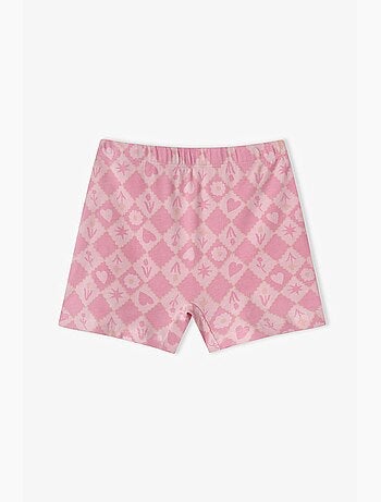 Boxer infantil princess print com padrão de estrelas penti