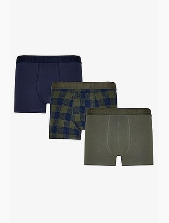 Boxer masculino aos quadrados penti