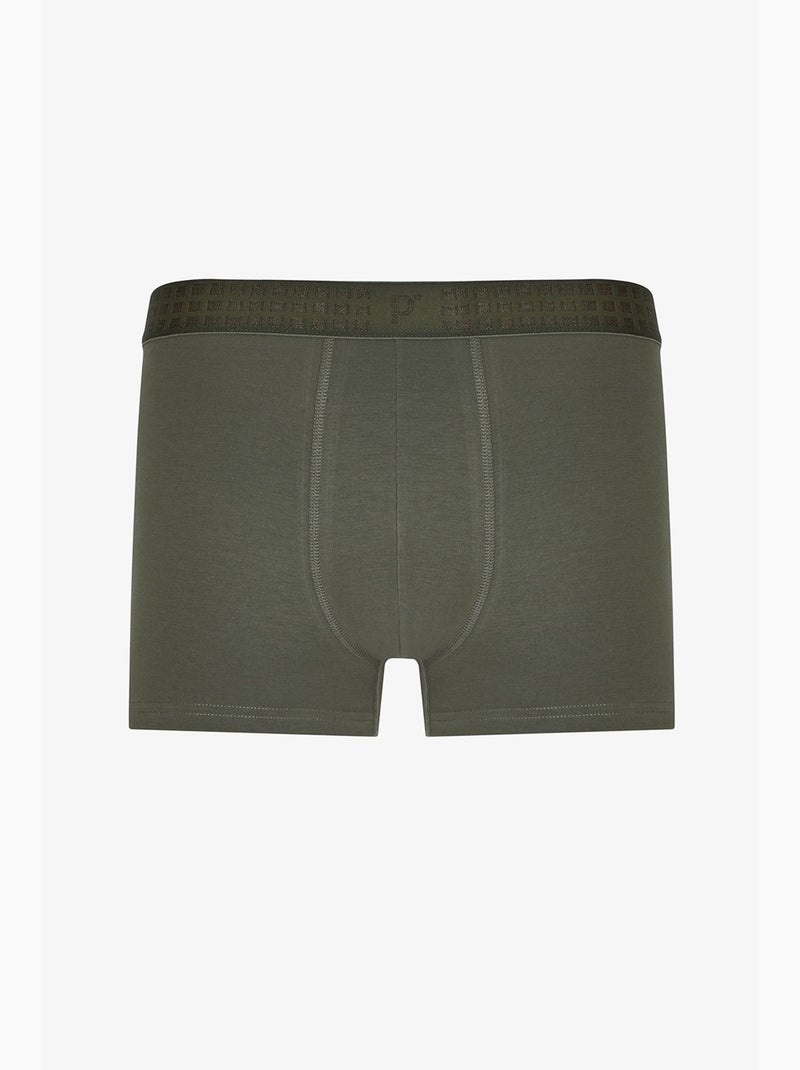 Boxer masculino aos quadrados penti Azul Caqui - Kiabi