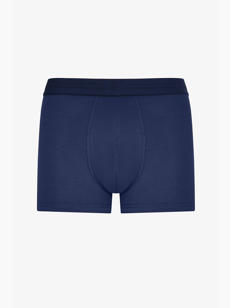 Boxer masculino com bolinhas penti Azul Marrom - Kiabi