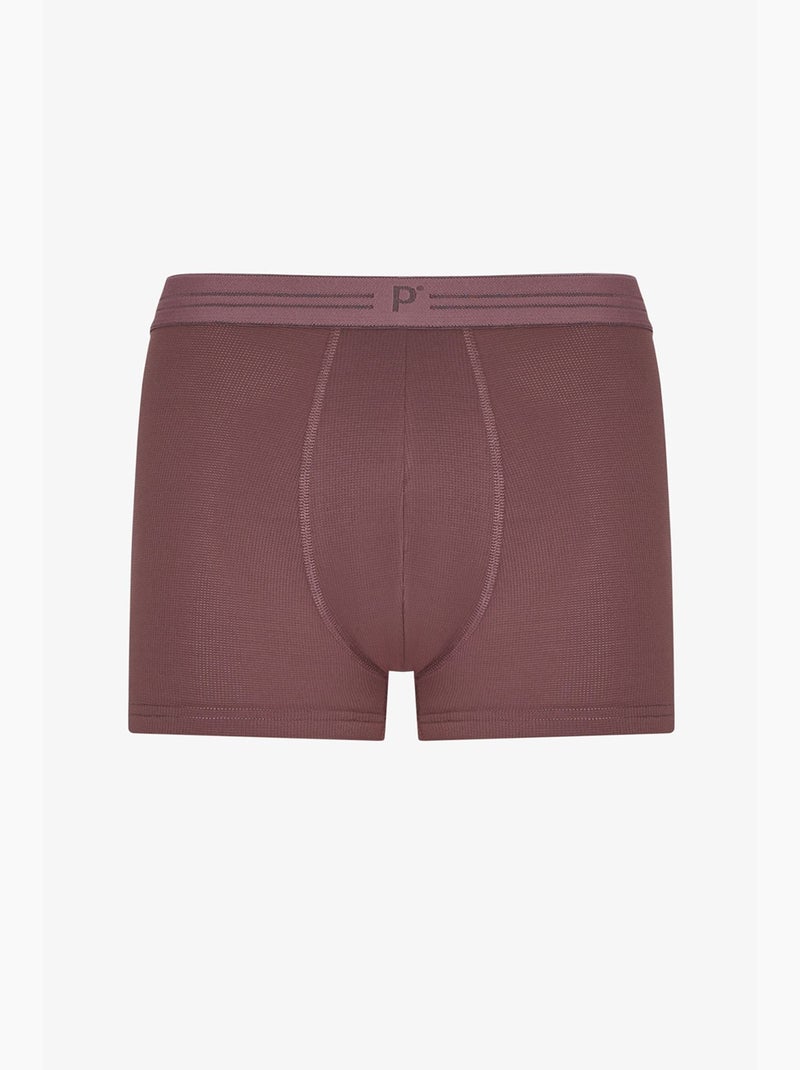 Boxer masculino com bolinhas penti Azul Marrom - Kiabi