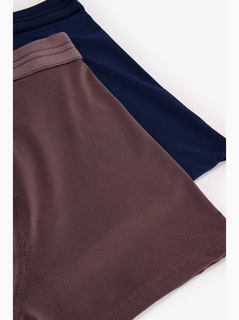 Boxer masculino com bolinhas penti Azul Marrom - Kiabi