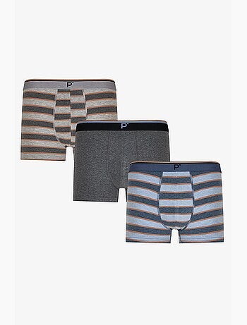 Boxer masculino com listras contrastantes penti