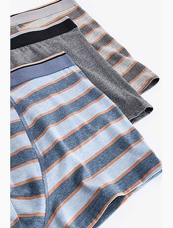 Boxer masculino com listras contrastantes penti