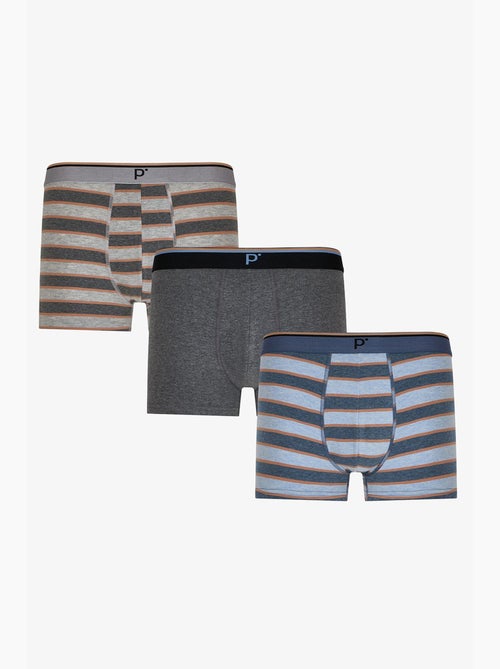 Boxer masculino com listras contrastantes penti - Kiabi