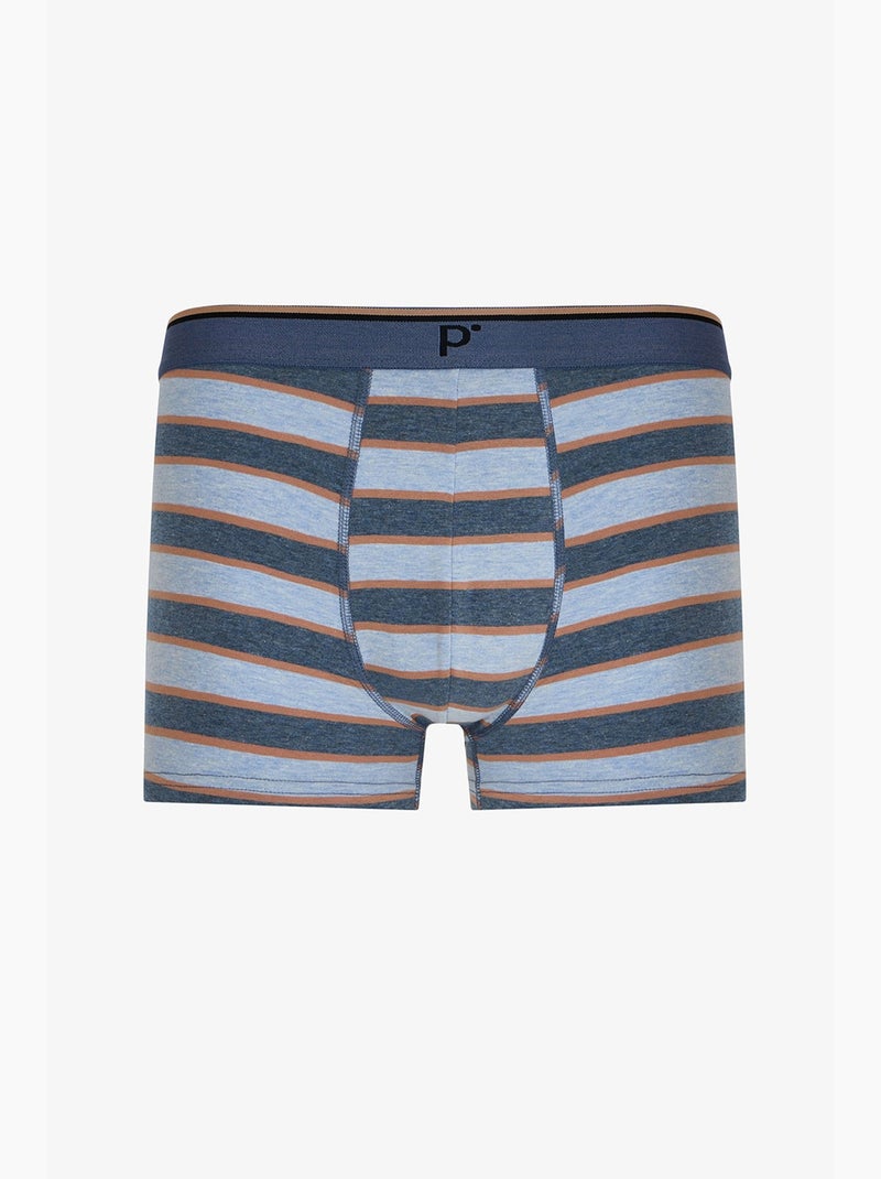 Boxer masculino com listras contrastantes penti Cinza - Kiabi