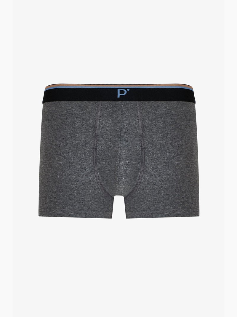 Boxer masculino com listras contrastantes penti Cinza - Kiabi