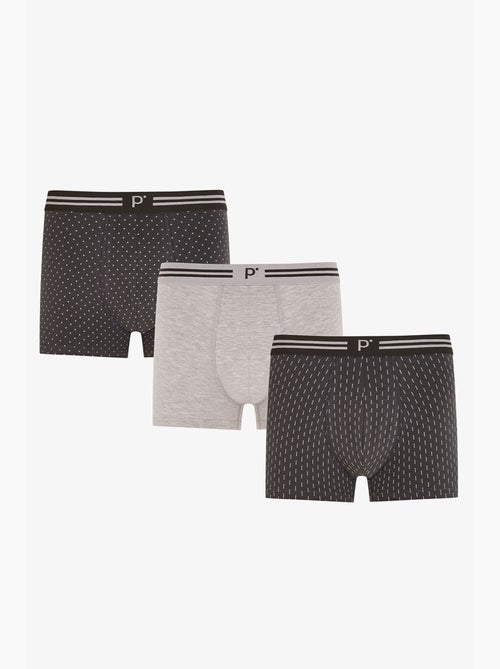 Boxer masculino darkmark com padrão de bolinhas penti - Kiabi