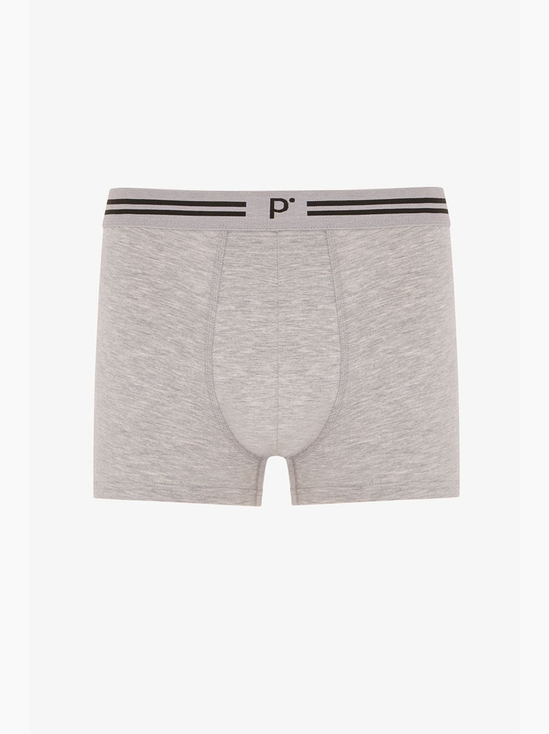 Boxer masculino darkmark com padrão de bolinhas penti Cinza-preto - Kiabi