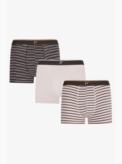 Boxer masculino tone às riscas penti - Kiabi