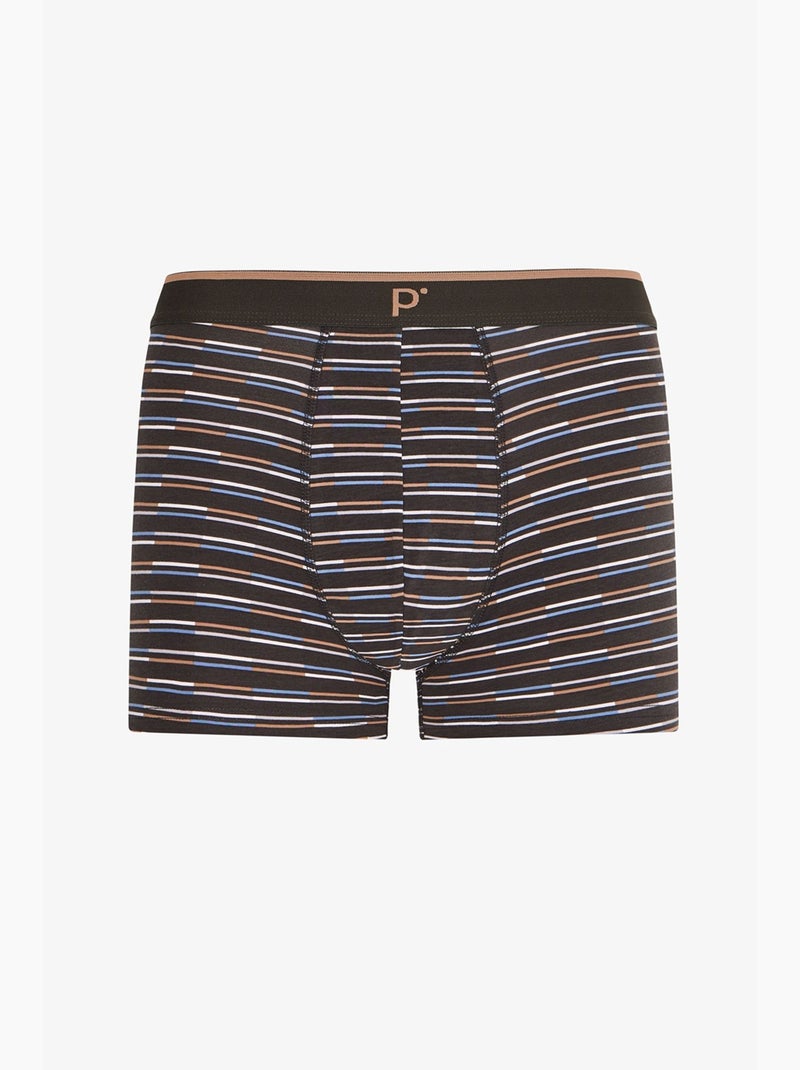 Boxer masculino tone às riscas penti Branco - Kiabi