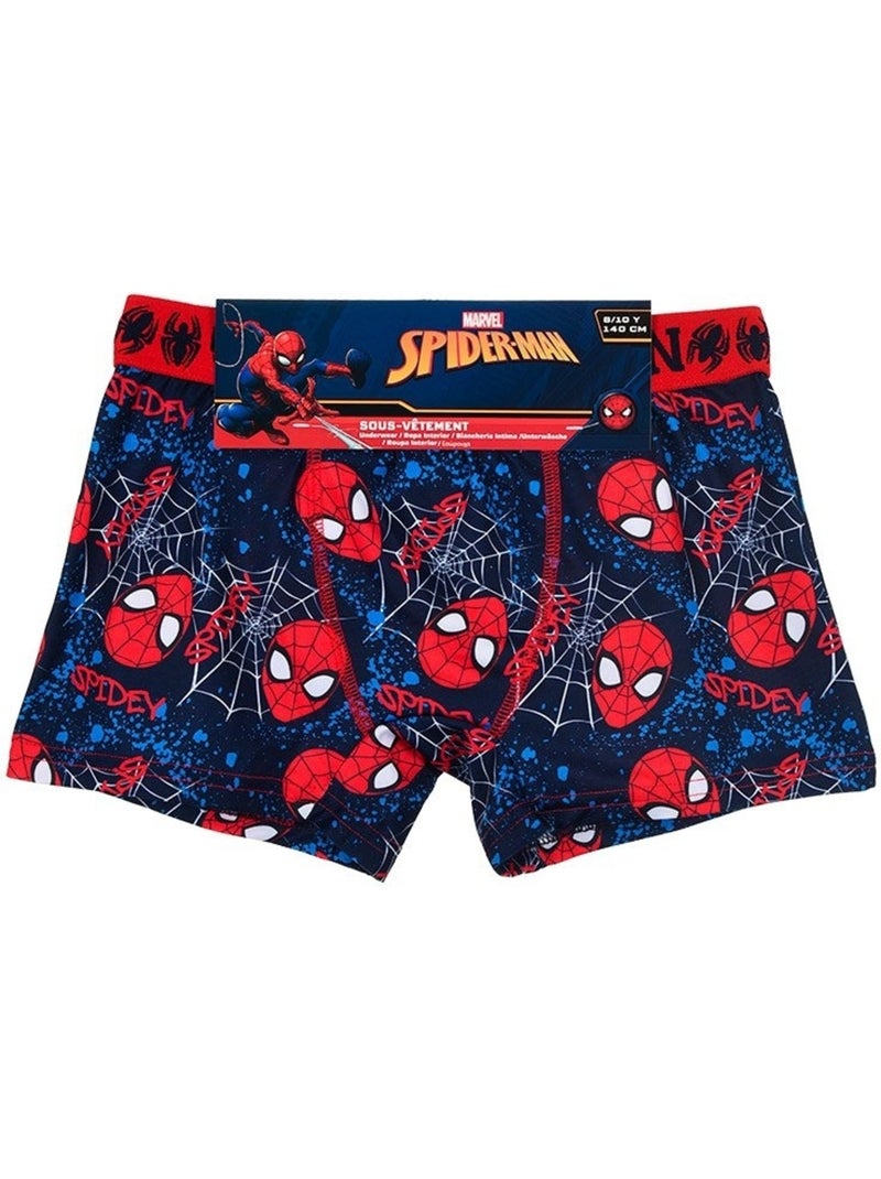 Boxer spiderman menino | licença oficial Azul - Kiabi