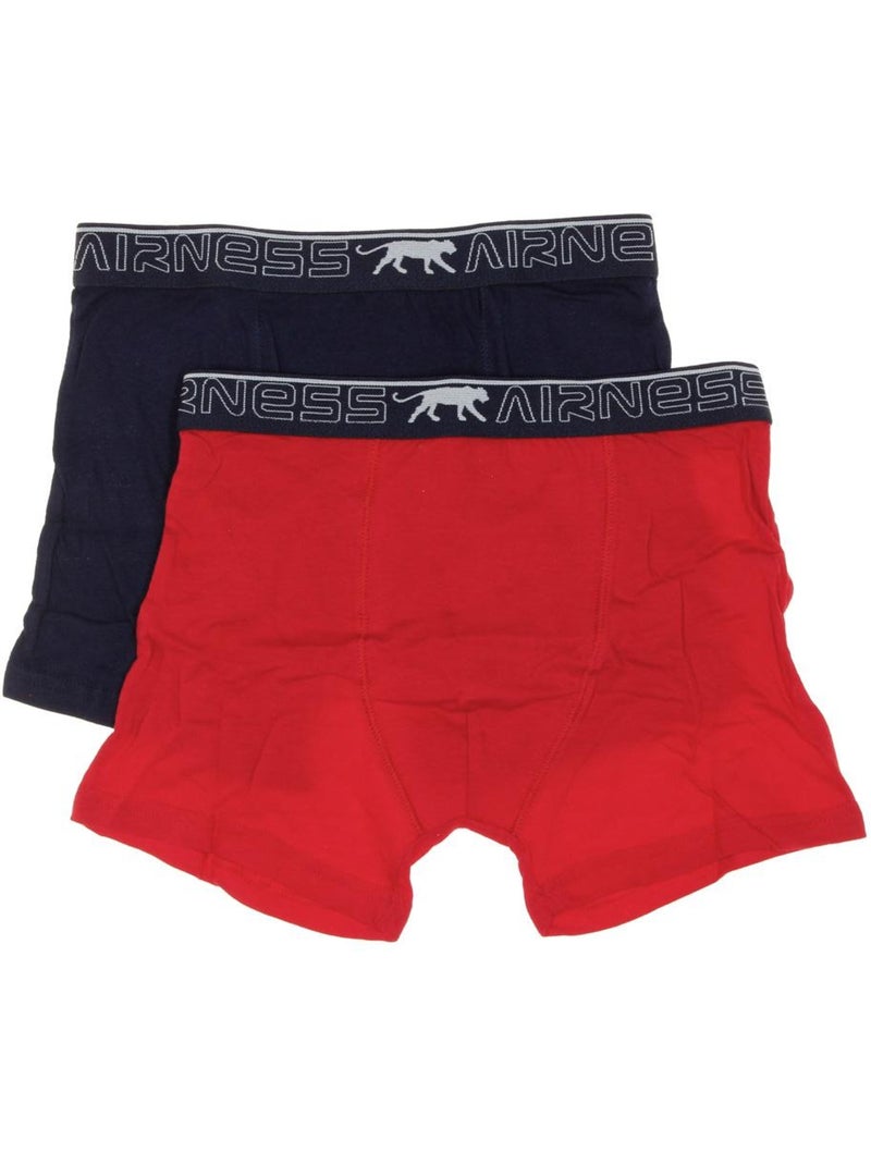 Boxers Airness para Menino - Pack 2 Unidades Vermelho/Azul-Marinho Vermelho - Kiabi