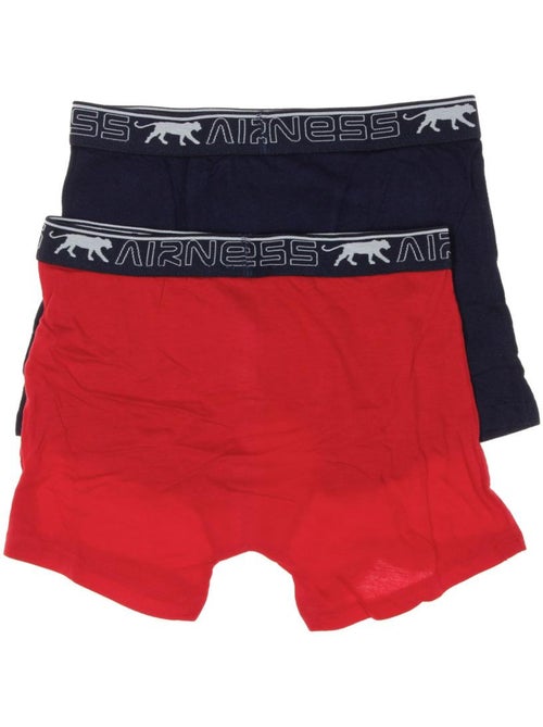 Boxers Airness para Menino - Pack 2 Unidades Vermelho/Azul-Marinho - Kiabi Boxers Airness para Menino - Pack 2 Unidades Vermelho/Azul-Marinho - Kiabi