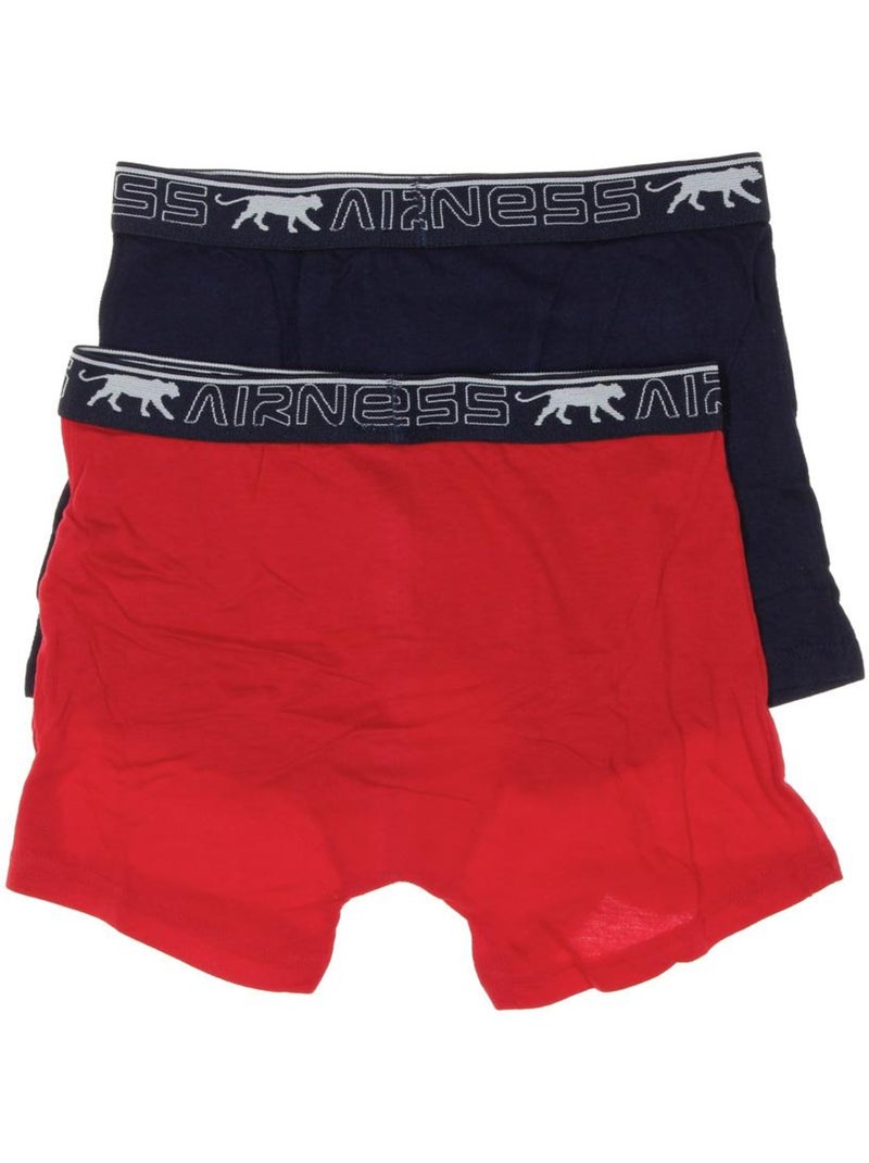 Boxers Airness para Menino - Pack 2 Unidades Vermelho/Azul-Marinho Vermelho - Kiabi