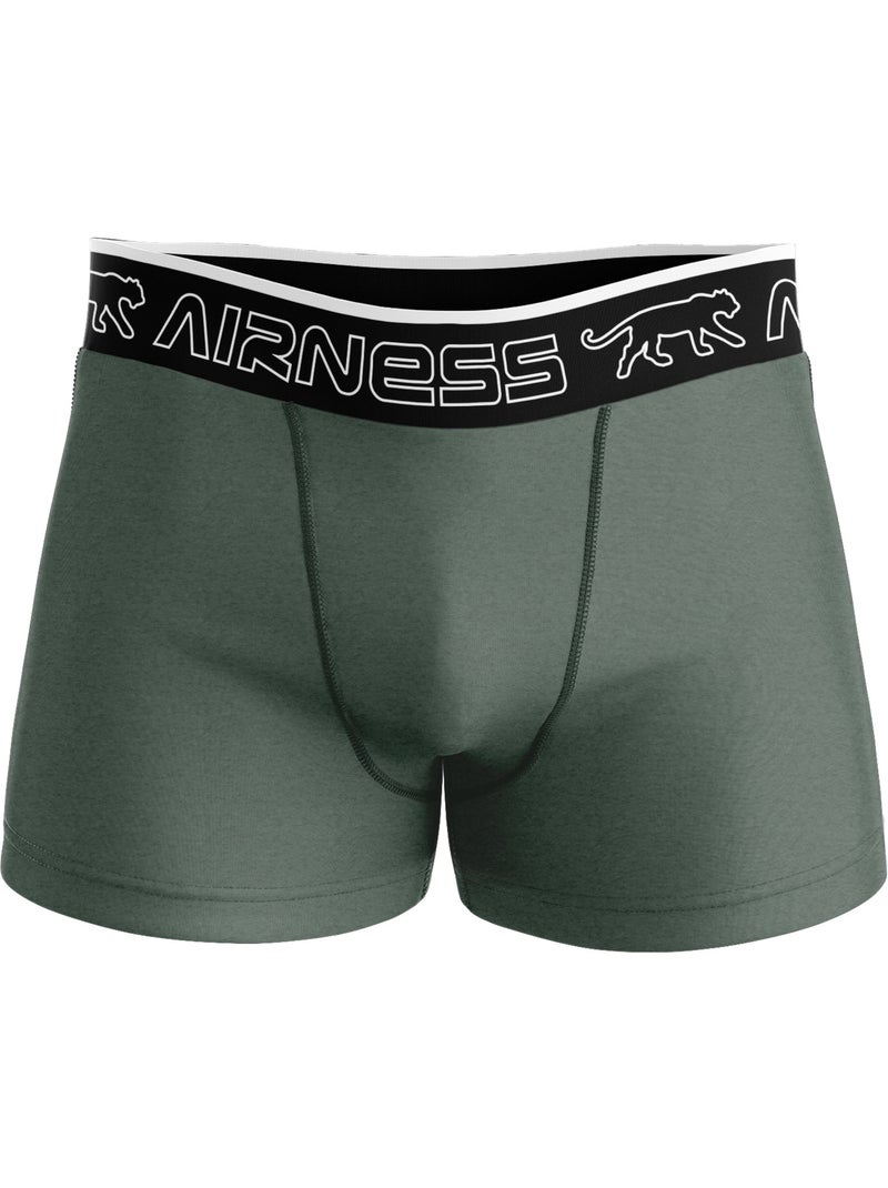 Boxers Airness X5 para Homem - Preto/Branco/Verde Azul - Kiabi