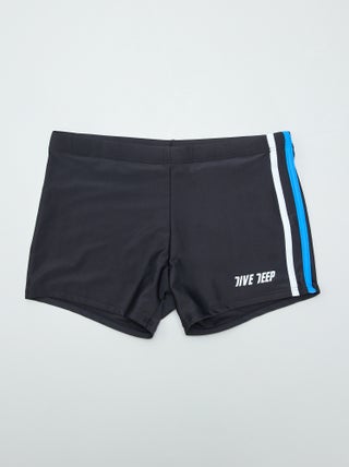 Boxers de banho com faixas de lado