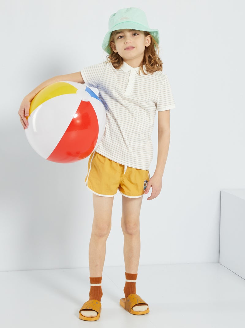Boxers de banho em nylon AMARELO - Kiabi