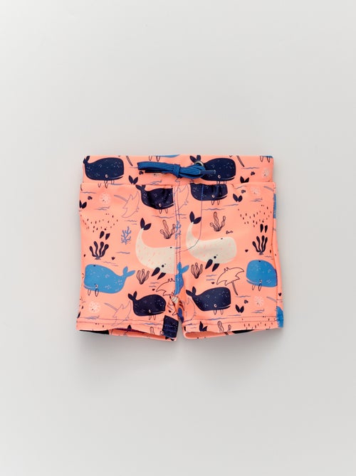 Boxers de banho estampados 'baleias' - Kiabi