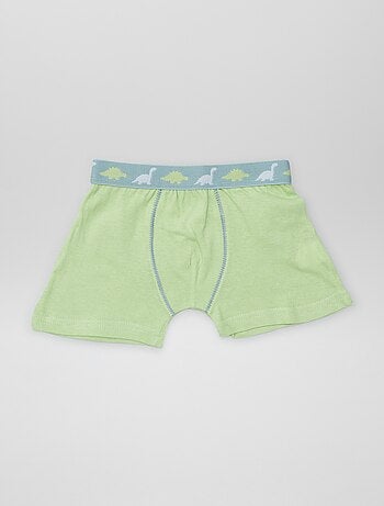 Boxers em algodão lisos - lote de 3