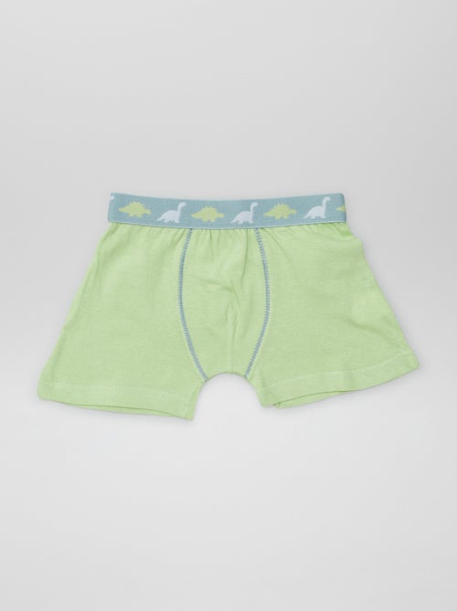 Boxers em algodão lisos - lote de 3 - Kiabi