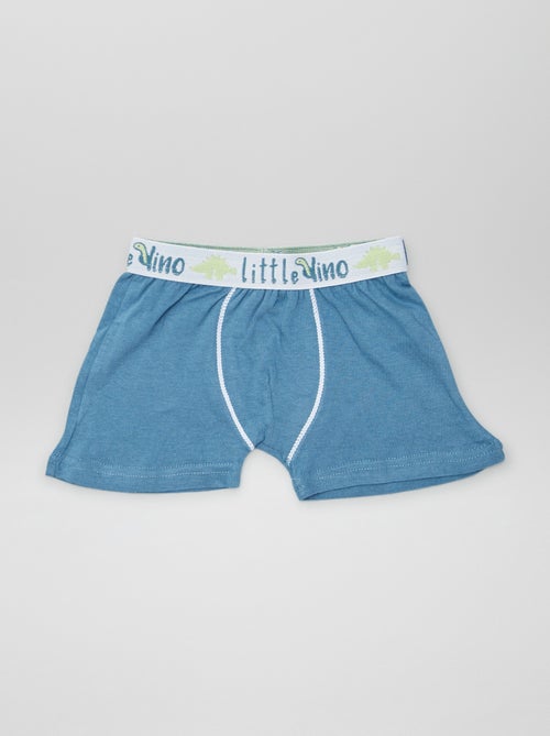 Boxers em algodão lisos - lote de 3 - Kiabi